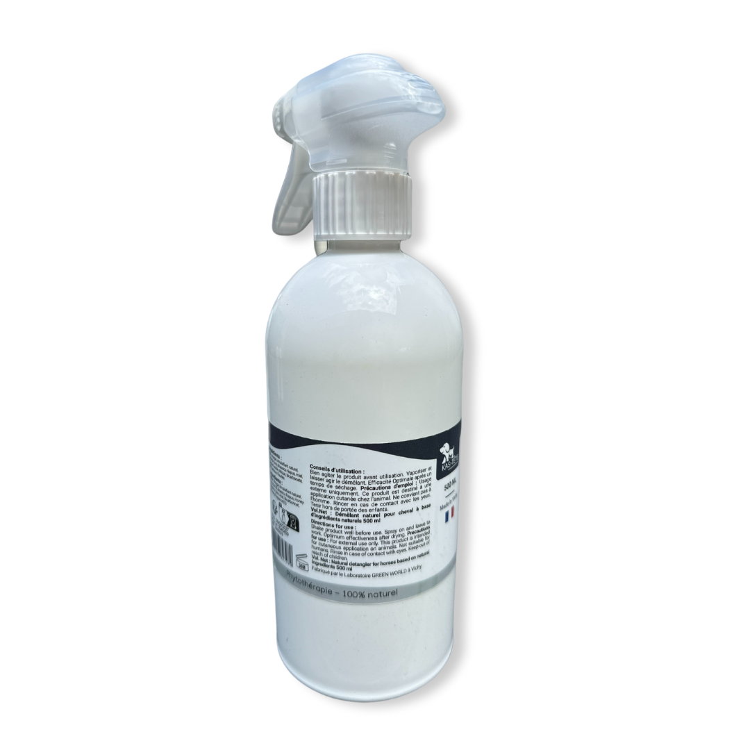 Natural detangler for horses, foals, ponies, donkeys