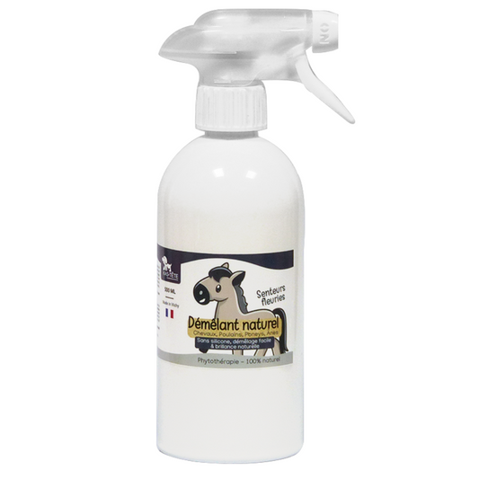 Natural detangler for horses, foals, ponies, donkeys